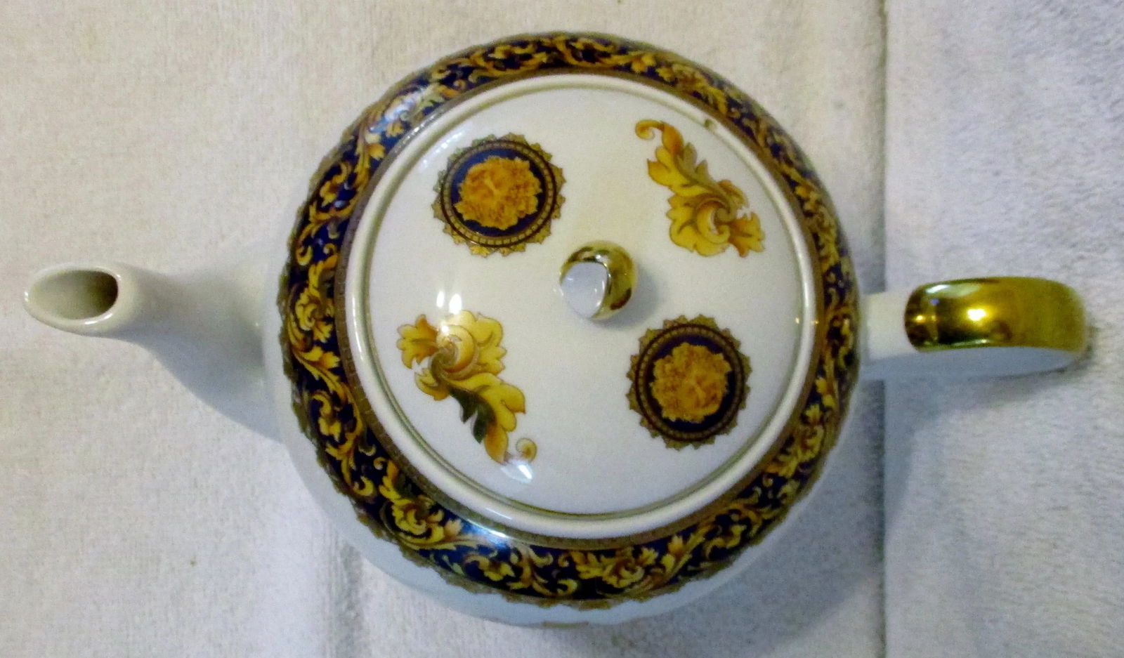 1980s T. Limoges France Depos Porcelain Bacchus Tea Pot - 8