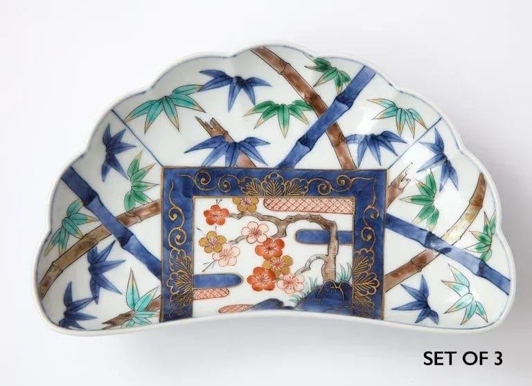 2019 Contemporary Japanese Porcelain Bowls by Fukuemon - Set of 3 - 2