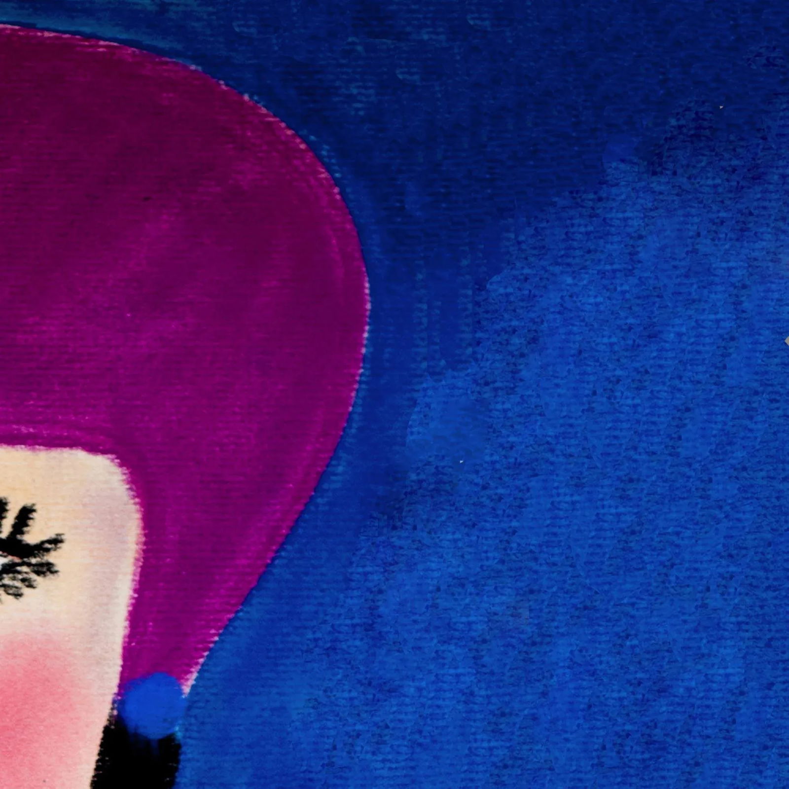 2016 "Lola" Contemporary Expressionist Pastel Portrait Drawing on Paper by Maria Grazia FacciolÃ - 4