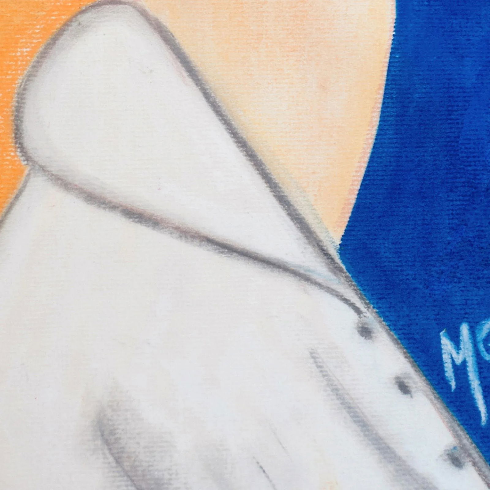 2016 "Lola" Contemporary Expressionist Pastel Portrait Drawing on Paper by Maria Grazia FacciolÃ - 9