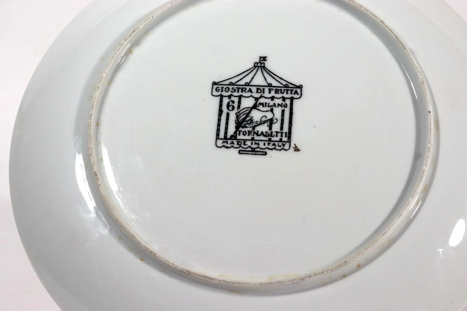 Piero Fornasetti Porcelain Plate-- Giastra DI Frutta # 6 - 3