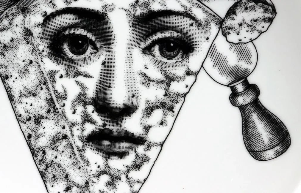 Fornasetti Porcelain Themes & Variation Plate, #319 - 5