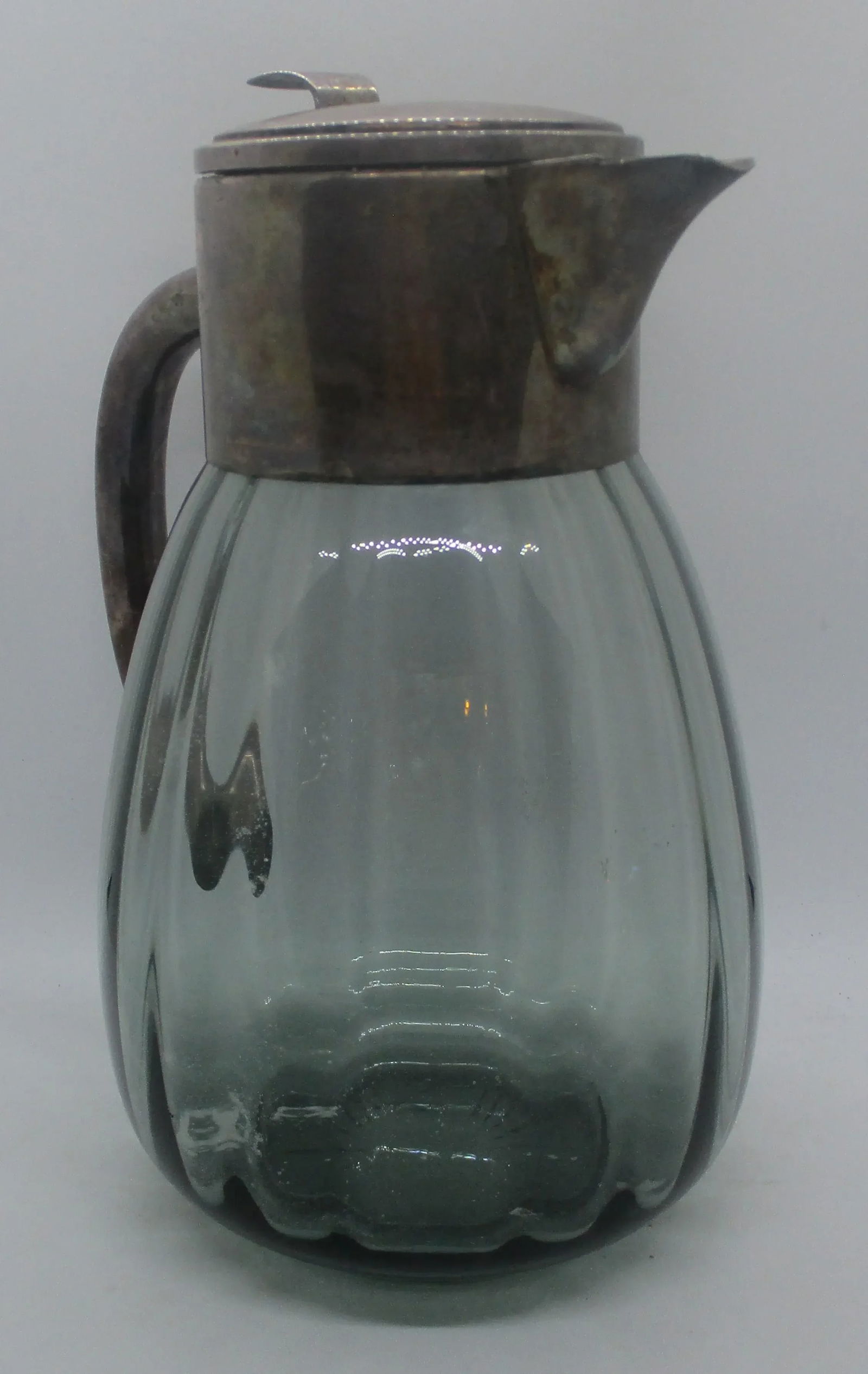 1930s Silverplate and Glass Water Carafe Eisenberg Lozano, Made in Germany - 5