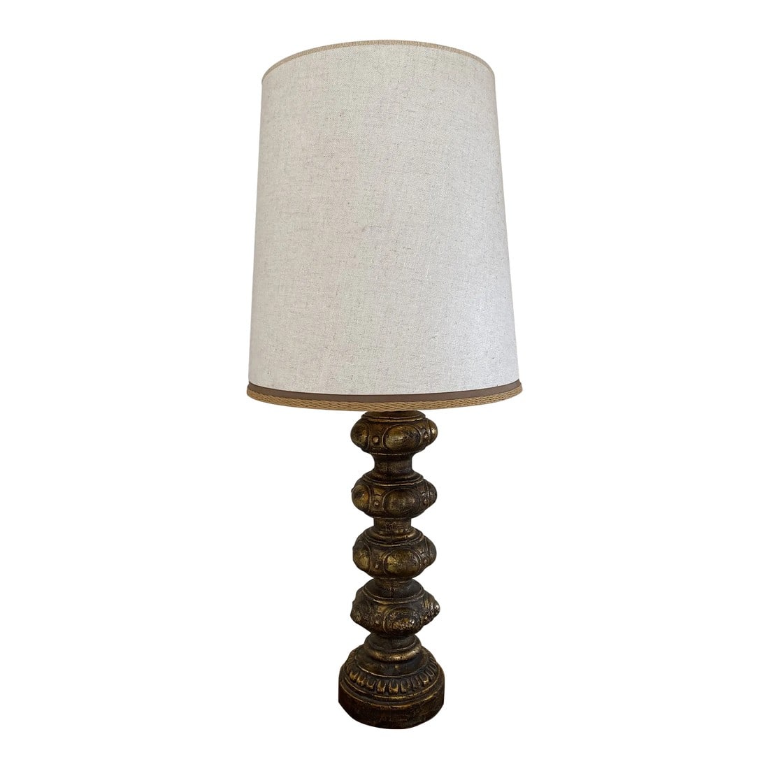 Vintage Oversized Brass Moroccan Style Table Lamp (1 of 5)