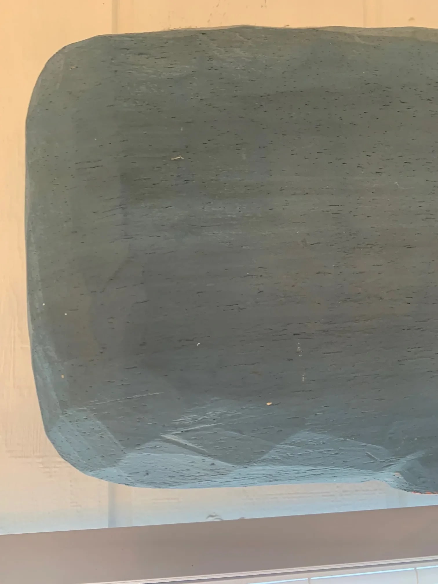 Carved Painted Wood Whale Wall Sculpture - 7