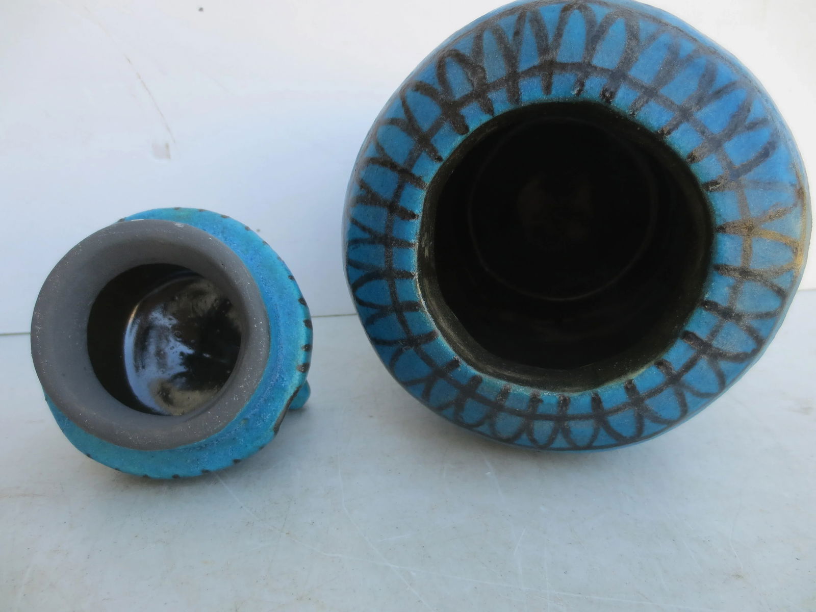 Metropolitan Museum of Art Egyptian Faience Canopotic Jar Circa 1980s' - 5