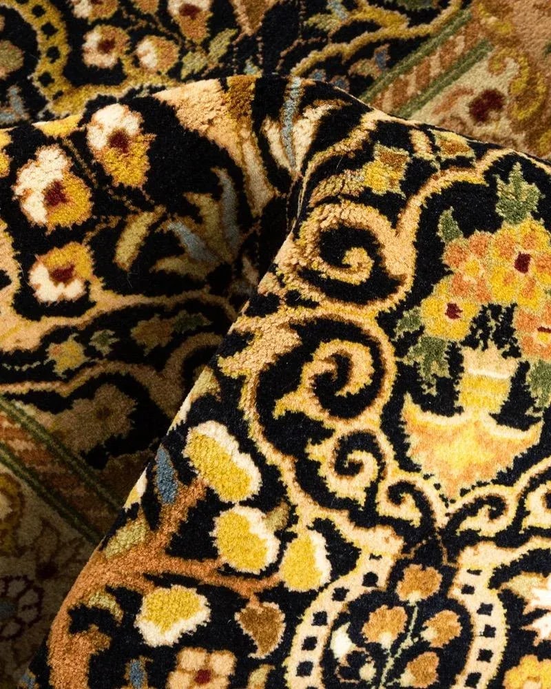 Mogul, One-of-a-Kind Hand-Knotted Area Rug in Black, 3' 1" x 10' 9" - 7