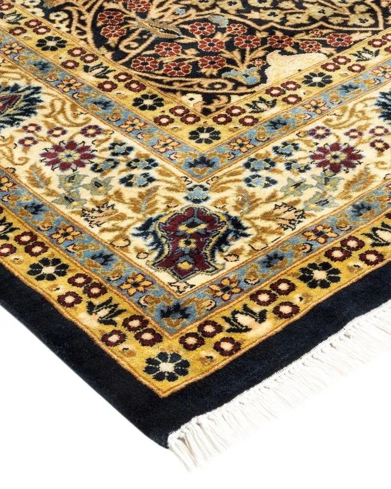 Mogul, One-of-a-Kind Hand-Knotted Area Rug in Black , 6' 2" x 9' 3" - 2