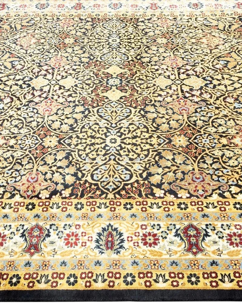 Mogul, One-of-a-Kind Hand-Knotted Area Rug in Black , 6' 2" x 9' 3" - 4