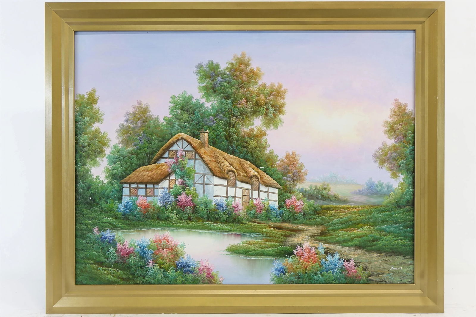 The Homestead, Large Original Oil Painting on Canvas, Signed - 8