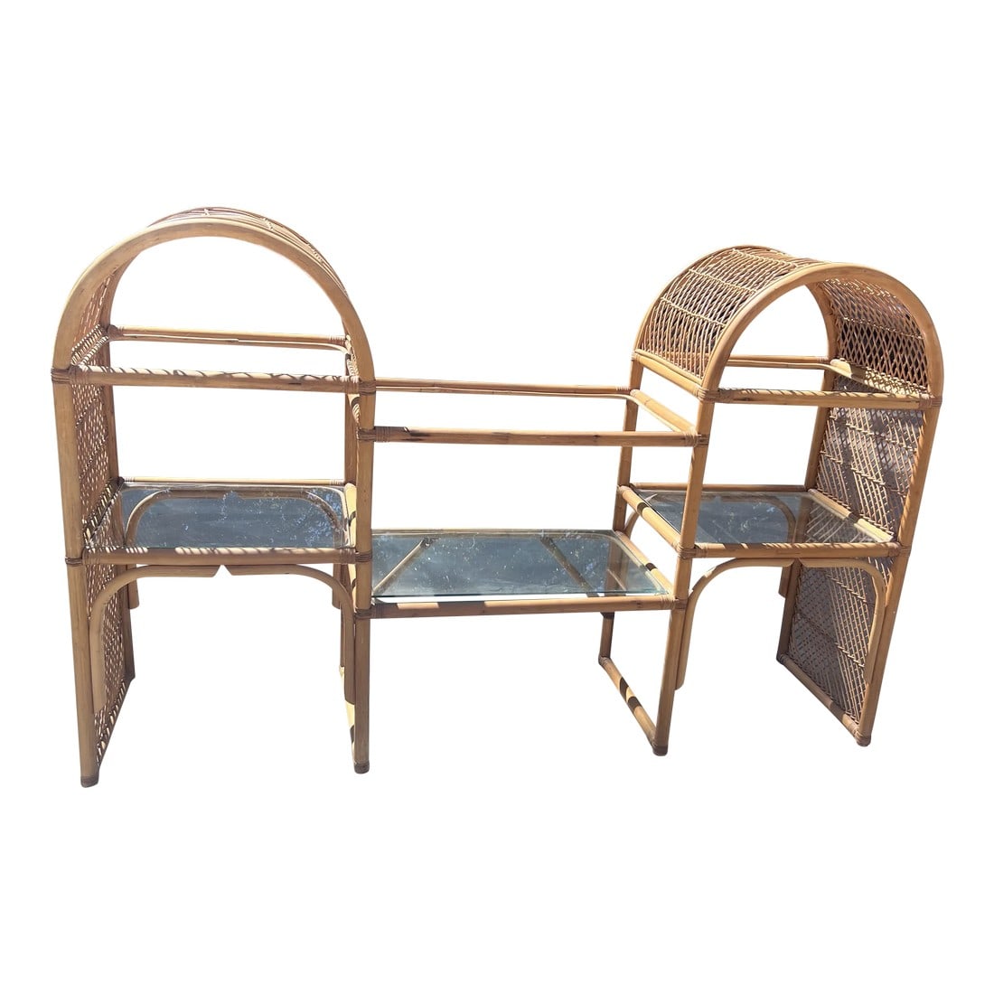 1970s Boho Chic Bamboo Shelf (1 of 8)