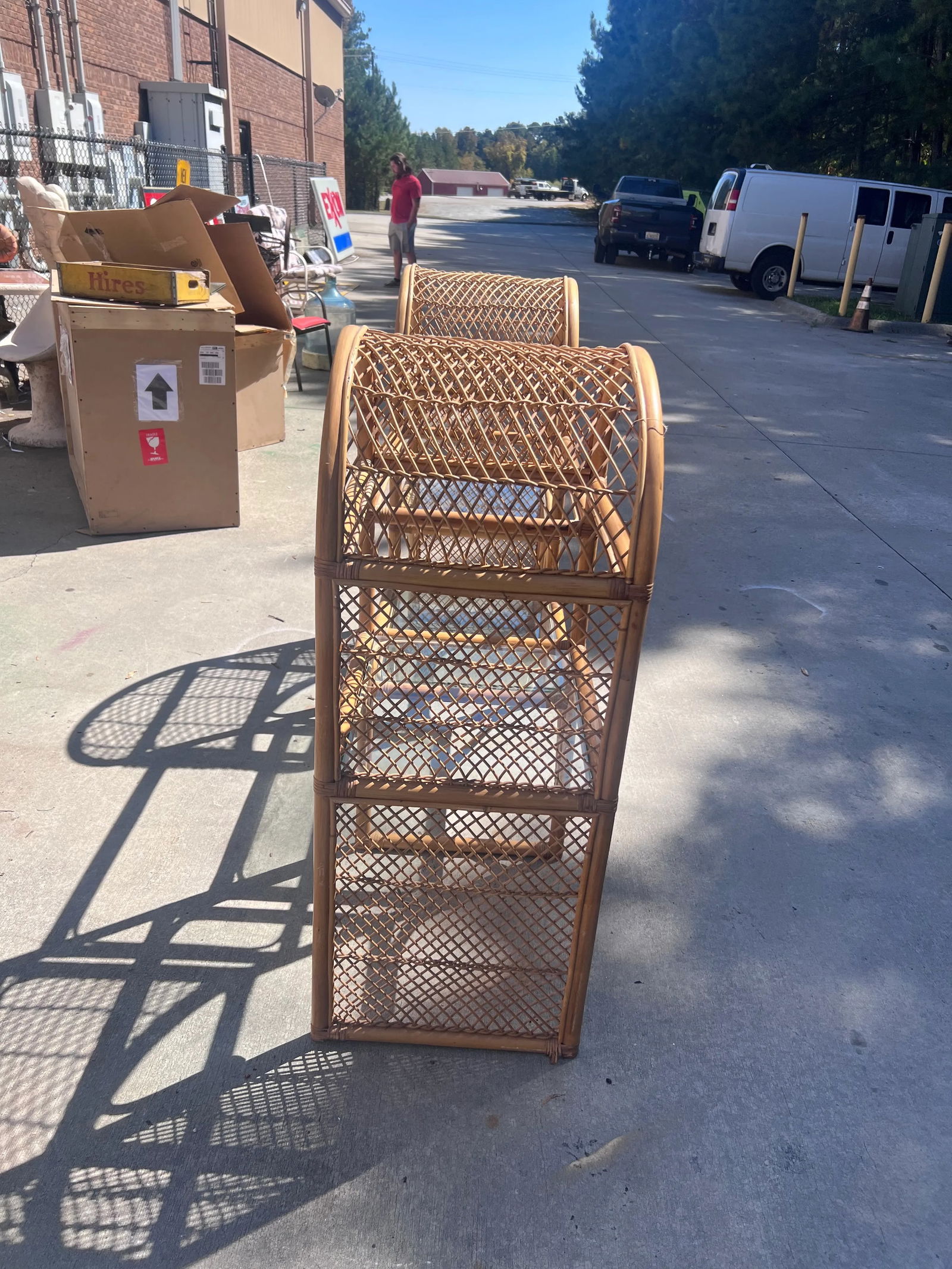 1970s Boho Chic Bamboo Shelf - 7