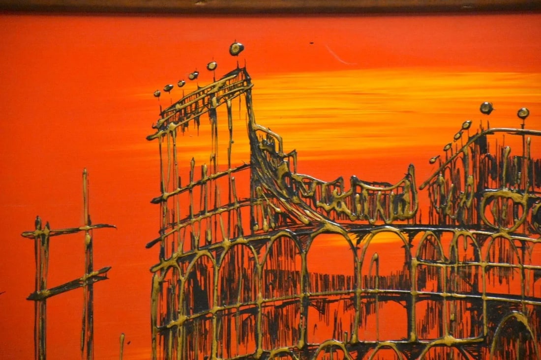 Van Gaard Studio Colosseum Oil Painting Signed Rio - 7