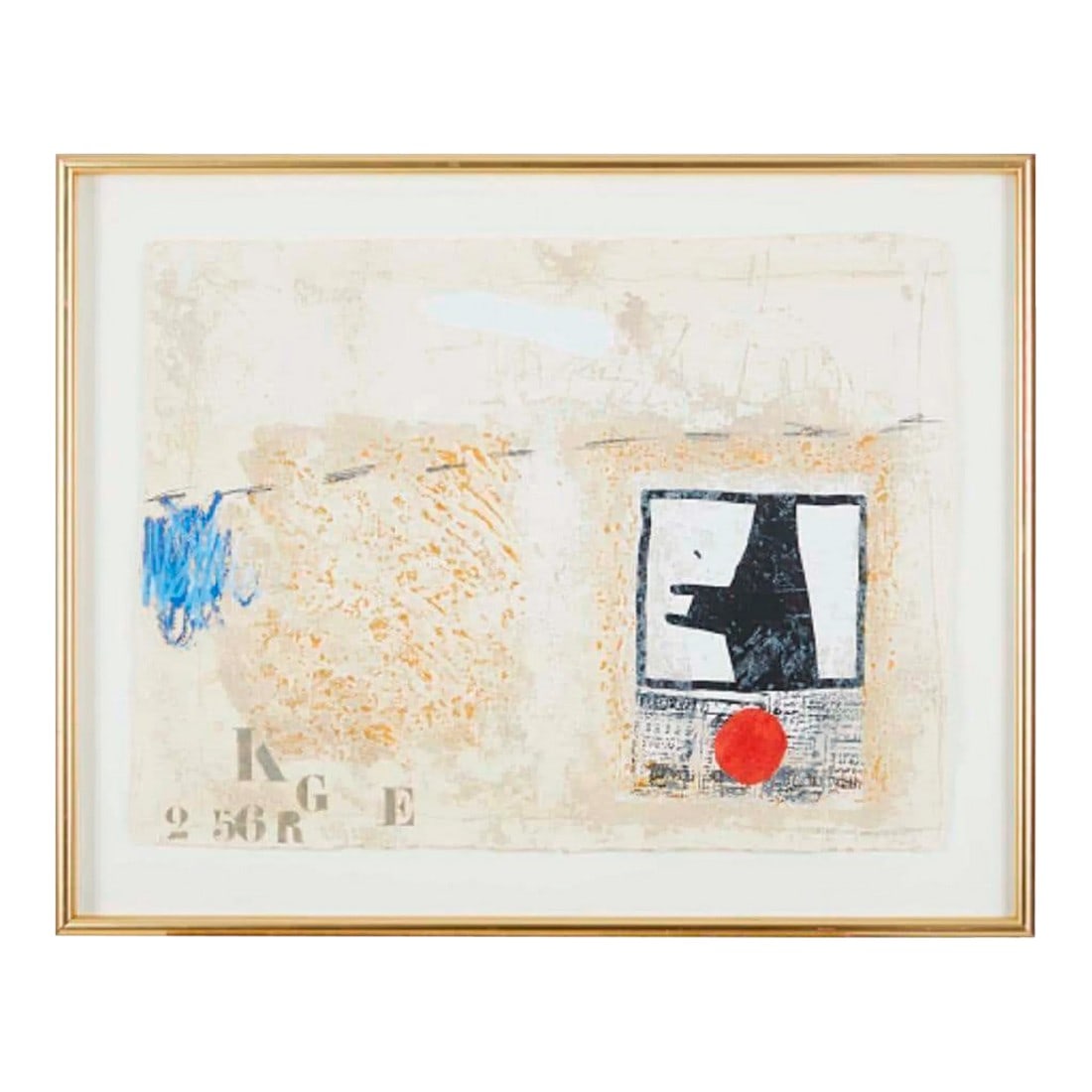 James Coignard Large Carborundum Etching: Carborundum Etching with collage by James Coignard ( France 1925-2008). Signed and numbered 2/75. Framed . Dimension with out frame 29" x 23". Condition: Alterations: Unknown Imperfections: Some