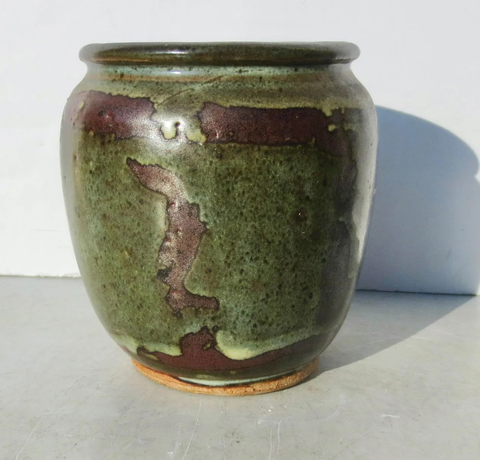Vintage Stoneware Vase Dated 1986 - 2