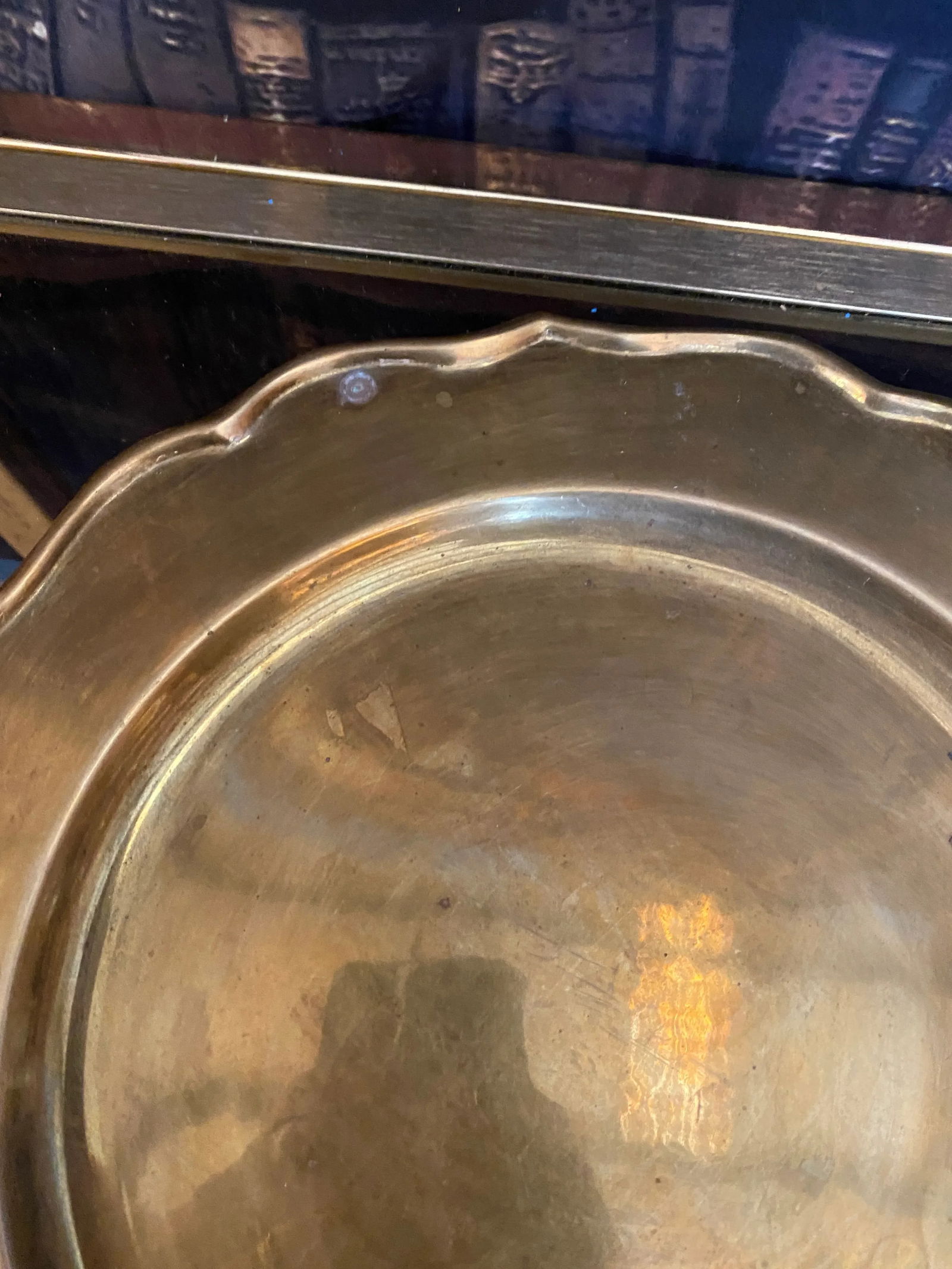 1970s Minimalist Brass Plate - 5