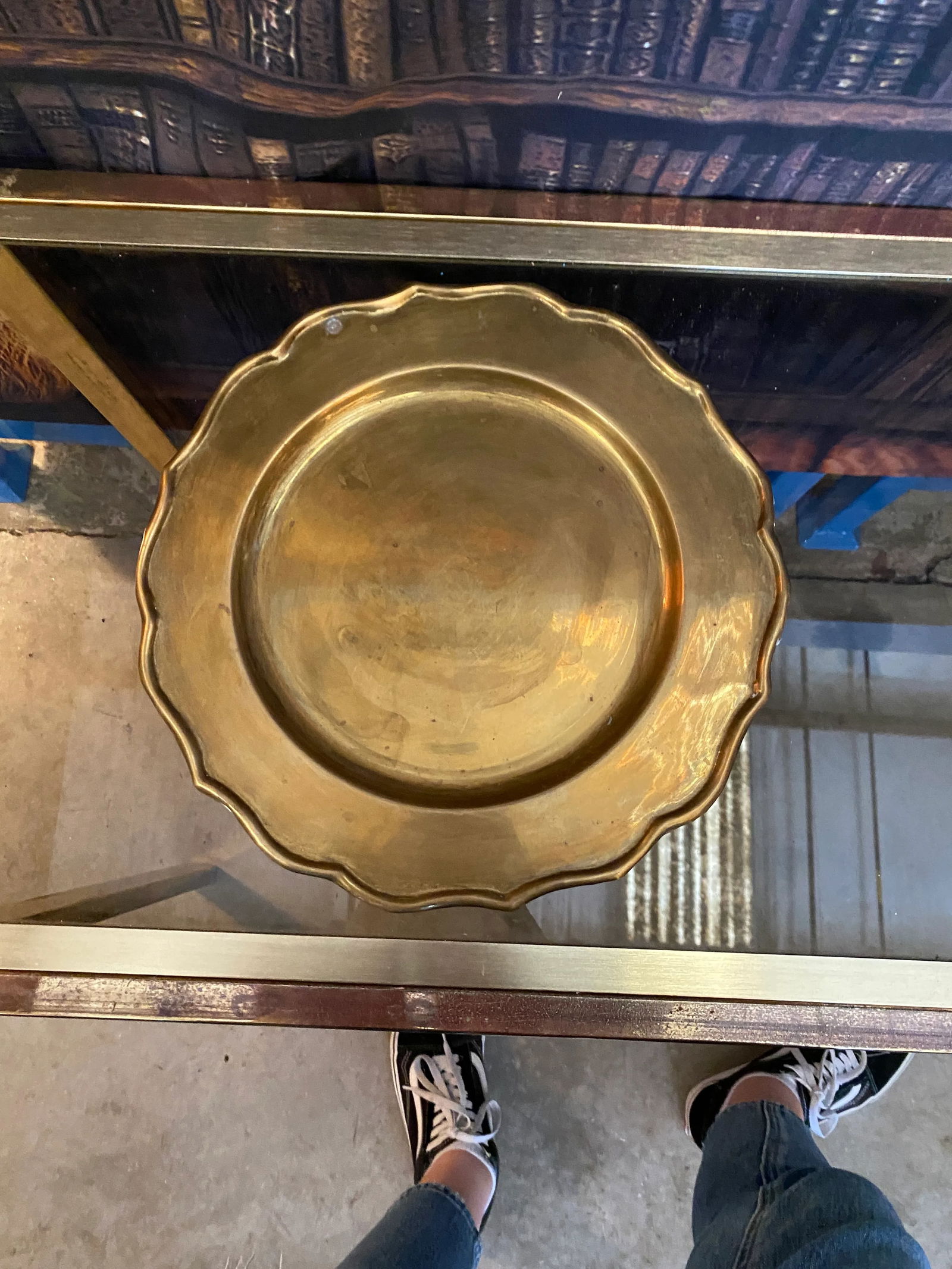 1970s Minimalist Brass Plate - 9