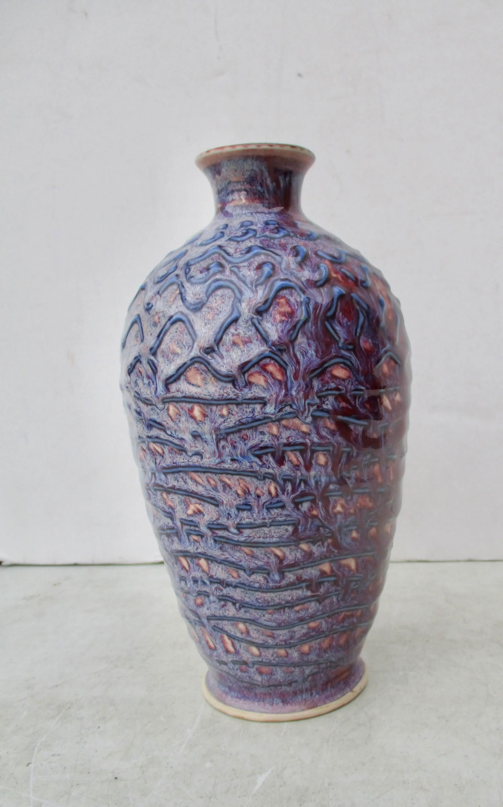 Studio Flambe Glaze Vase - 9