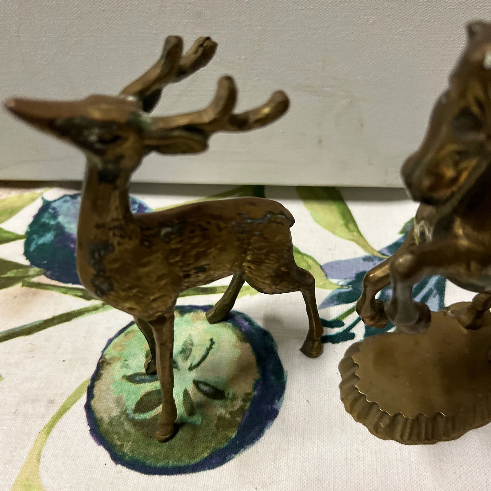 Pair of 1970s Standing Brass Animals - 3