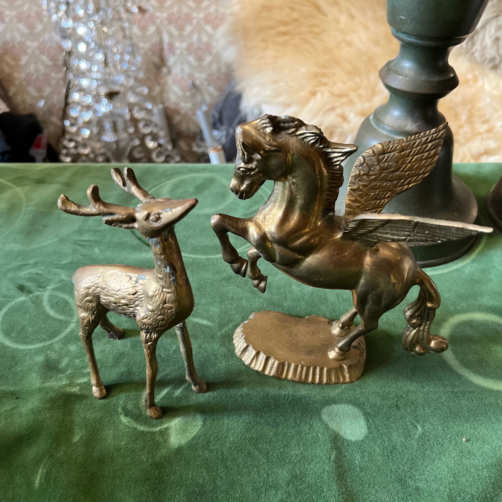 Pair of 1970s Standing Brass Animals - 4