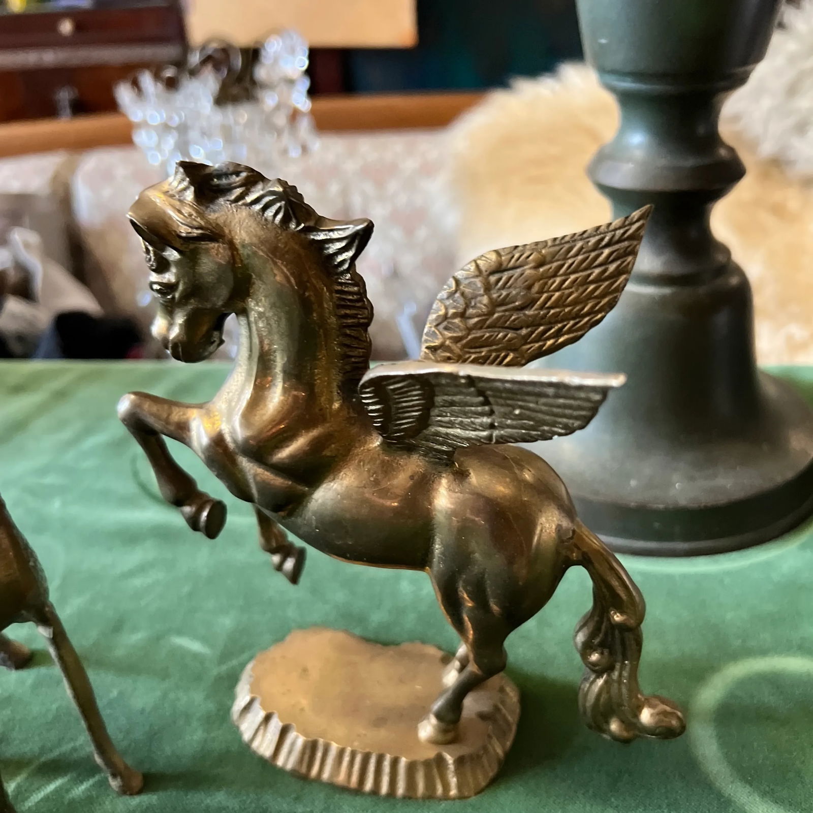 Pair of 1970s Standing Brass Animals - 5