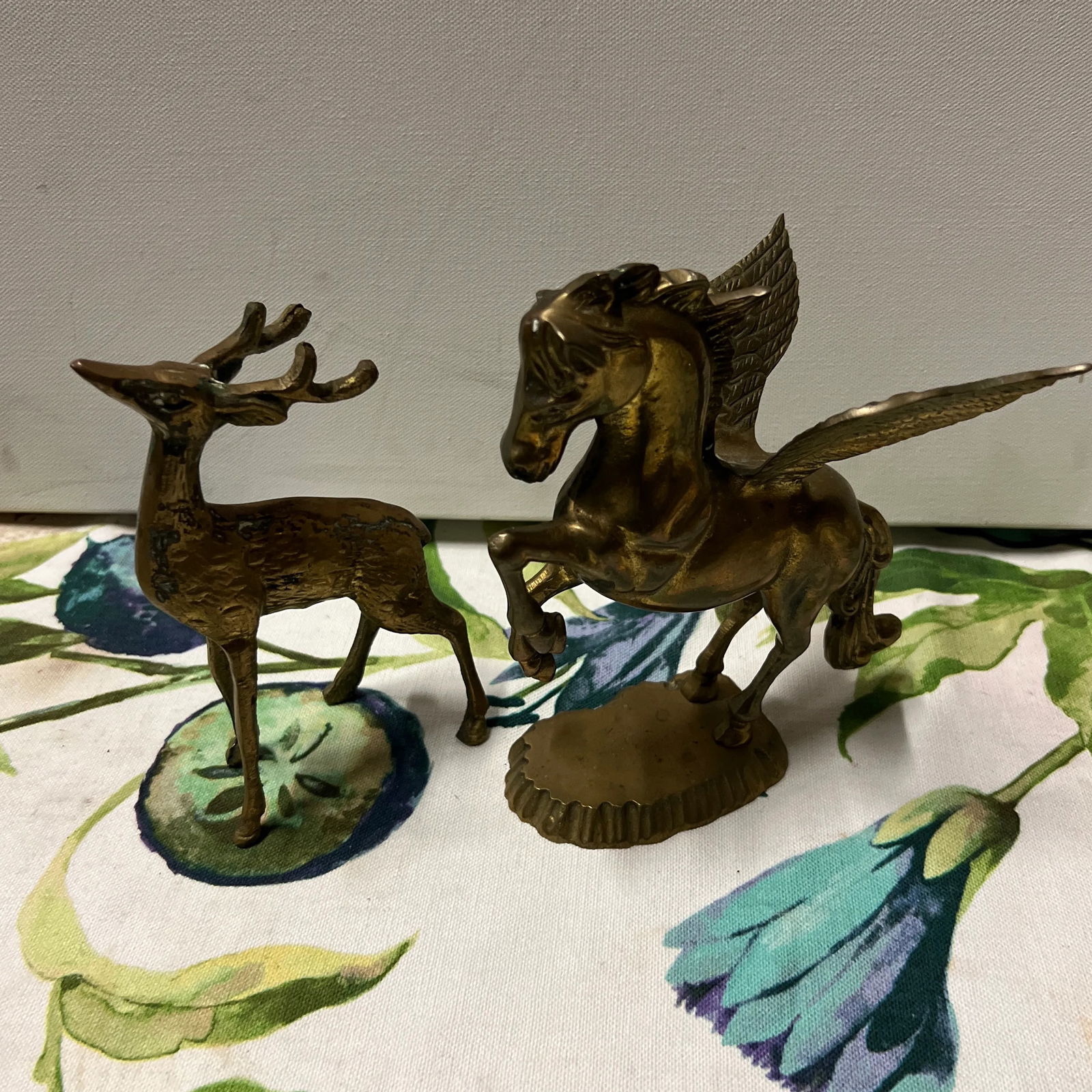 Pair of 1970s Standing Brass Animals - 6