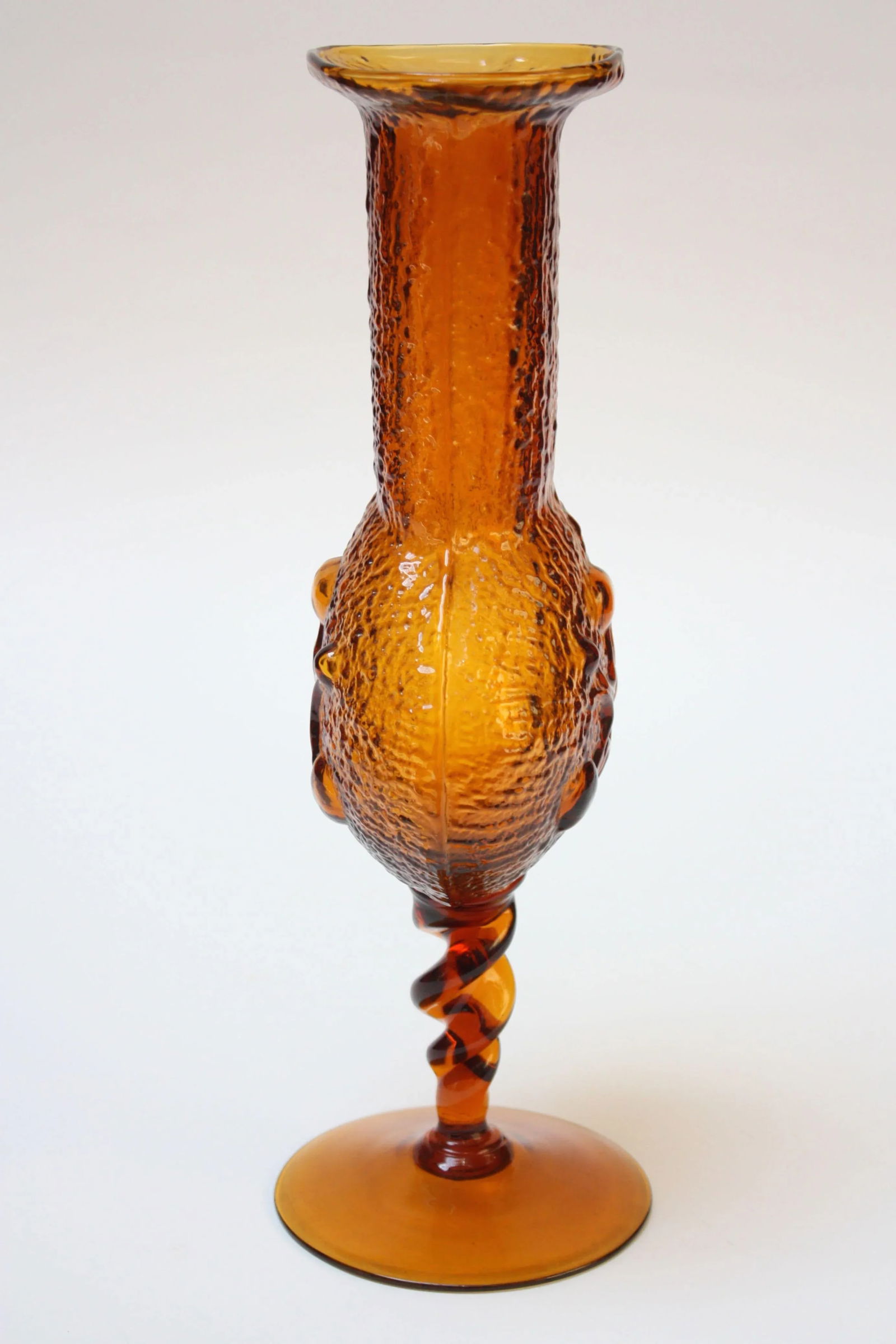 Stelvia Amber Blown-Glass 'Antiqua' Vase designed by Wayne Husted - 2