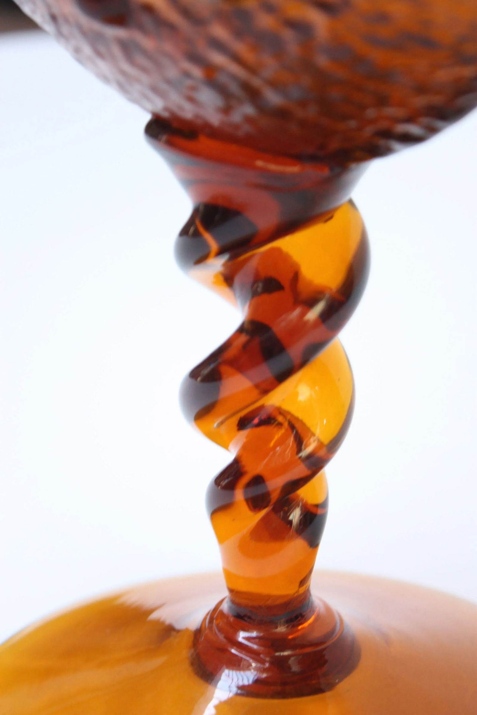 Stelvia Amber Blown-Glass 'Antiqua' Vase designed by Wayne Husted - 5