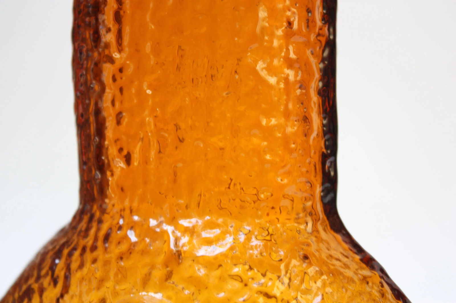 Stelvia Amber Blown-Glass 'Antiqua' Vase designed by Wayne Husted - 6