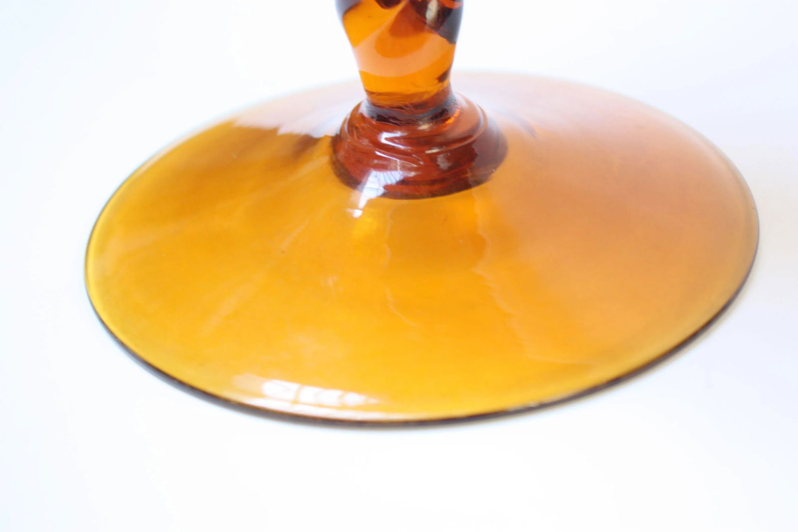 Stelvia Amber Blown-Glass 'Antiqua' Vase designed by Wayne Husted - 8