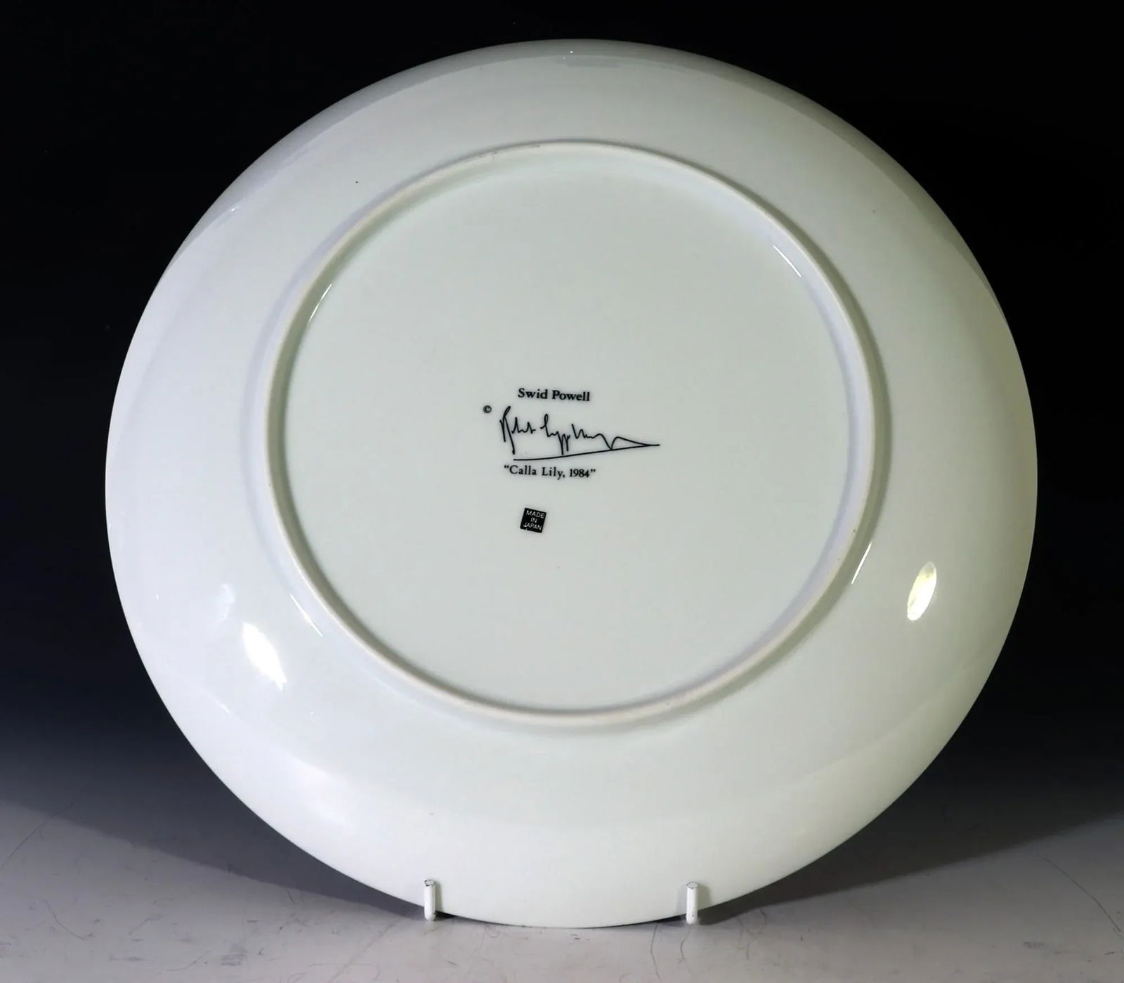 Robert Mapplethorpe Botanical Porcelain Plate, "Calla Lily, 1984" - 3
