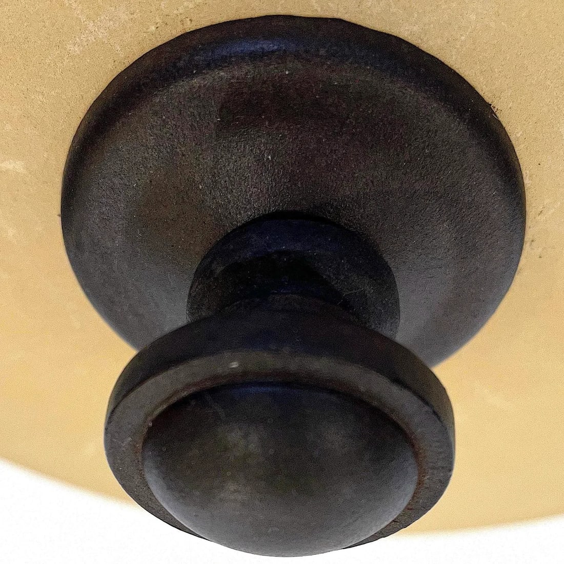 2000s Hammered Iron and Gilt Durango Flush Mount by Kalco - 6