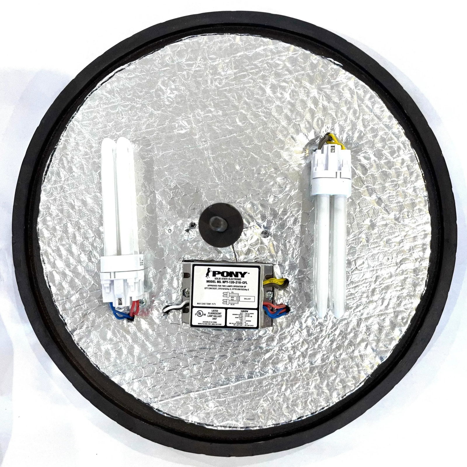 2000s Hammered Iron and Gilt Durango Flush Mount by Kalco - 7