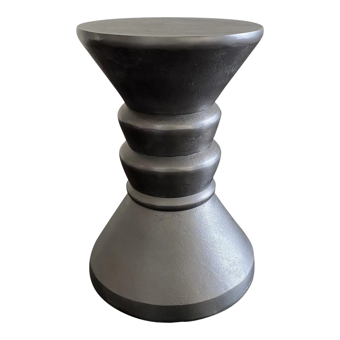 Indoor Outdoor Gray Stone Concrete Pillar Side Table Oswald by Made Goods (1 of 7)