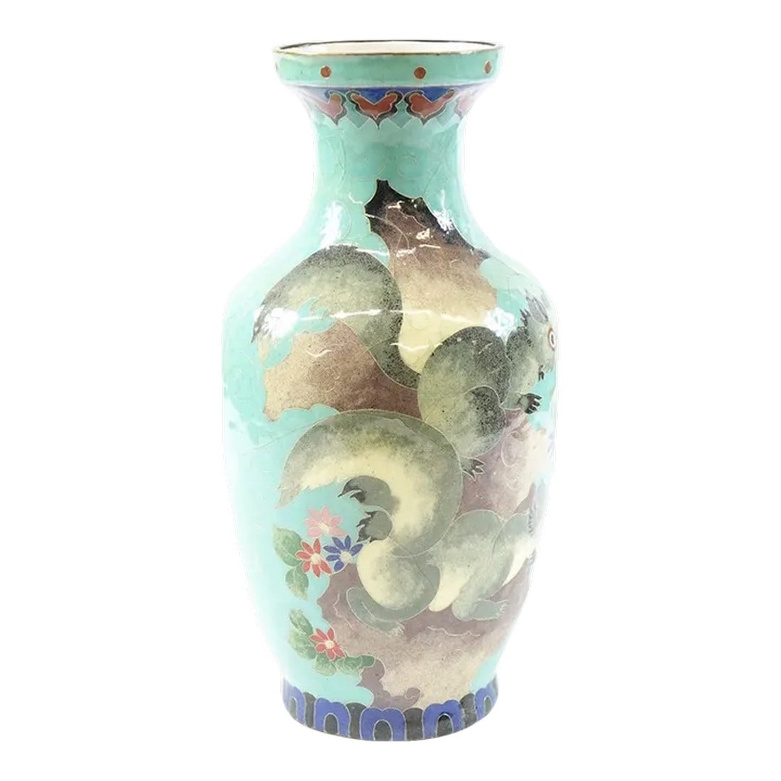 19th Century Chinese Cloisonne Vase (1 of 3)