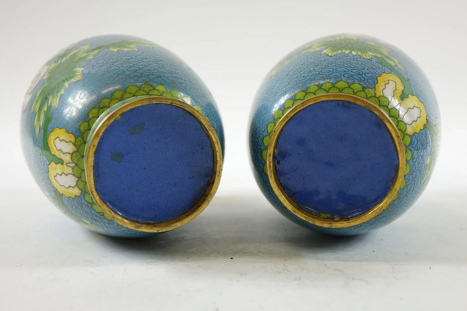 A Pair of Antique Chinese Cloisonne Vases - - 11