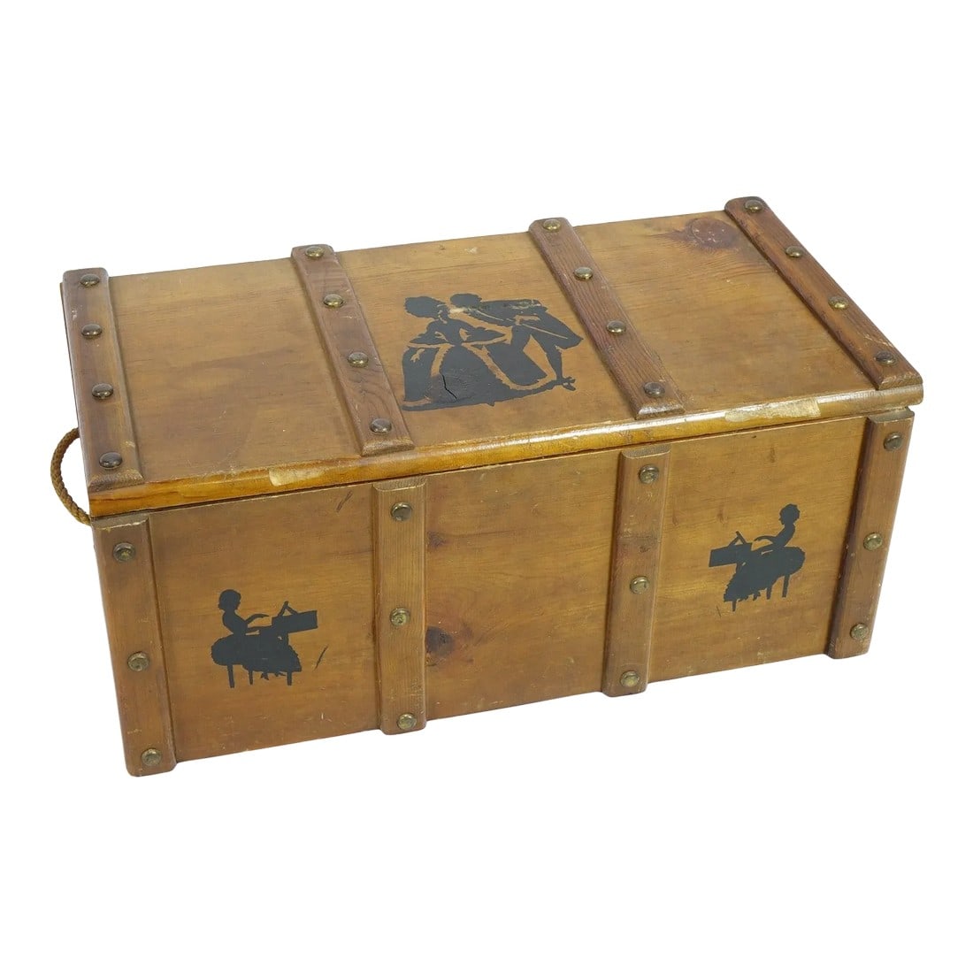 Mid 20th Century Vintage Wood Chest (1 of 13)