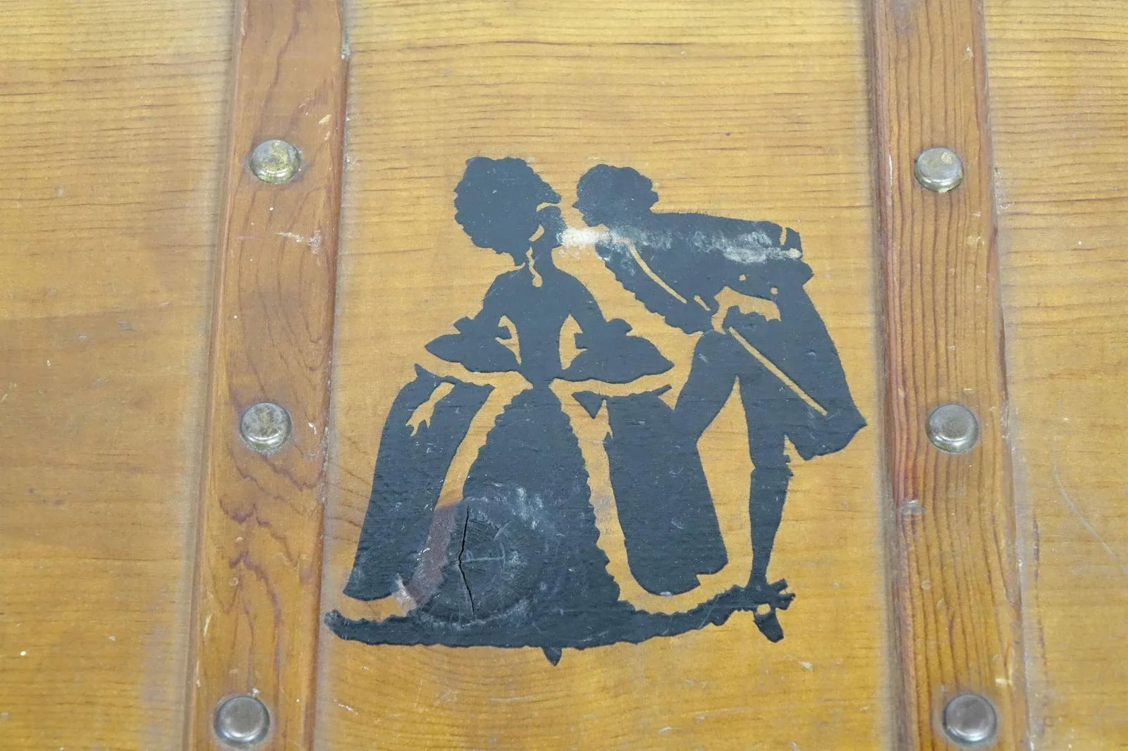 Mid 20th Century Vintage Wood Chest - 3