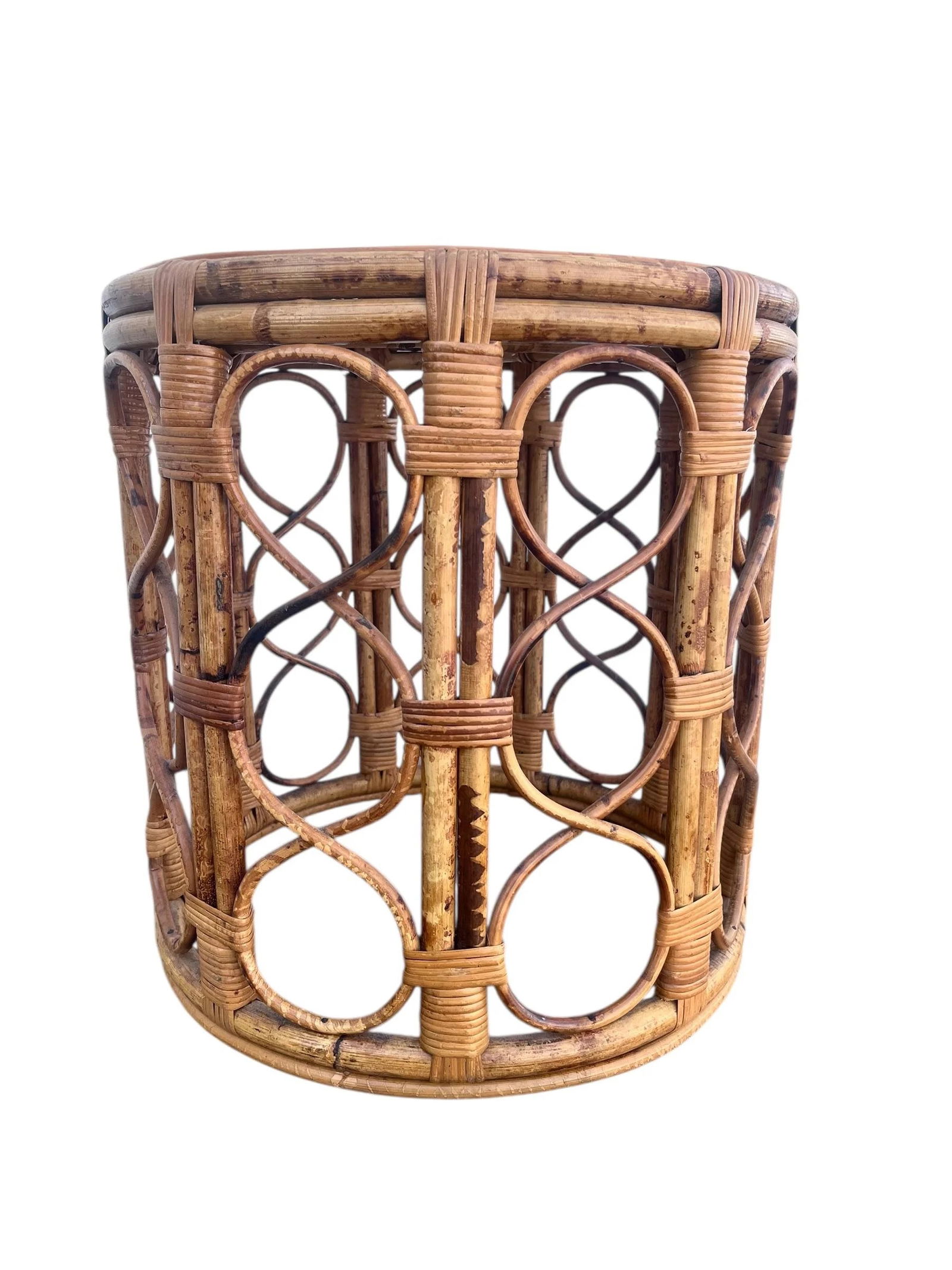 1960s Wicker/ Bamboo/ Cane / Side Table - 5