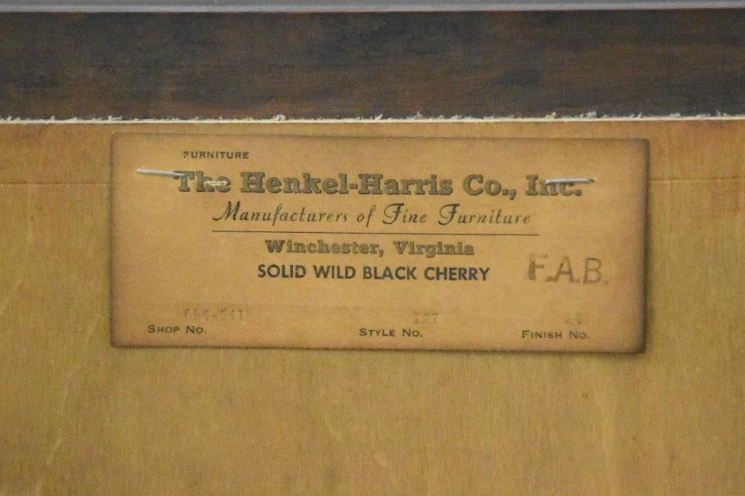 1990s Henkel Harris Cherry Wood Mirror - 4