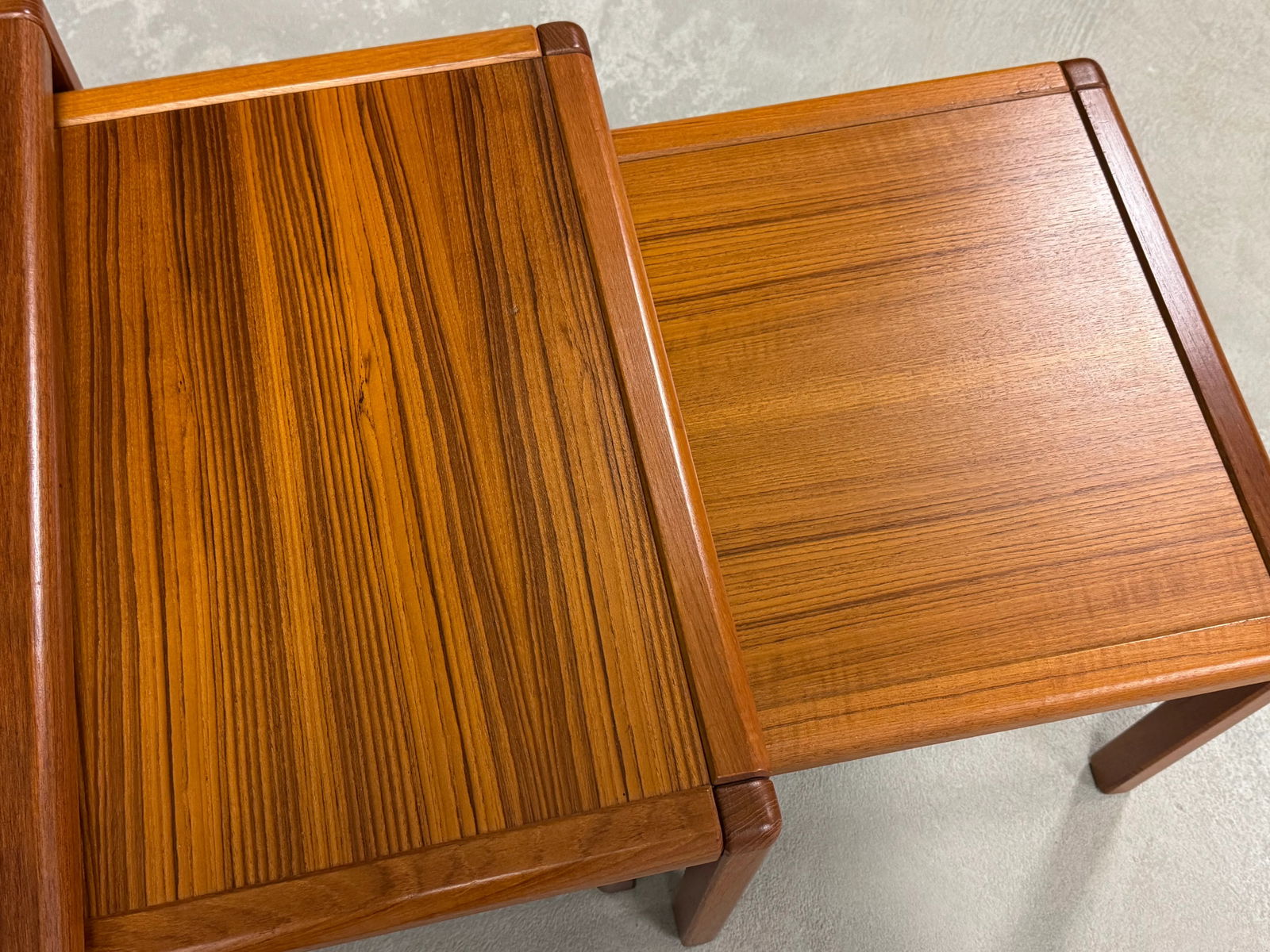 1960s Danish Modern Teak Nesting End Tables - Set of 3 - 4