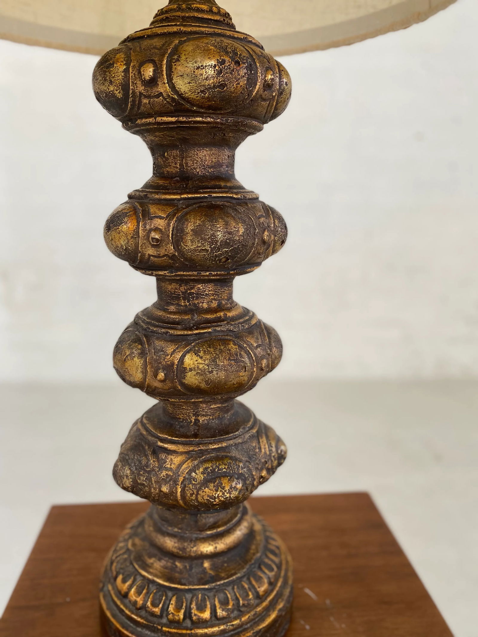 Vintage Oversized Brass Moroccan Style Table Lamp (1 of 5)