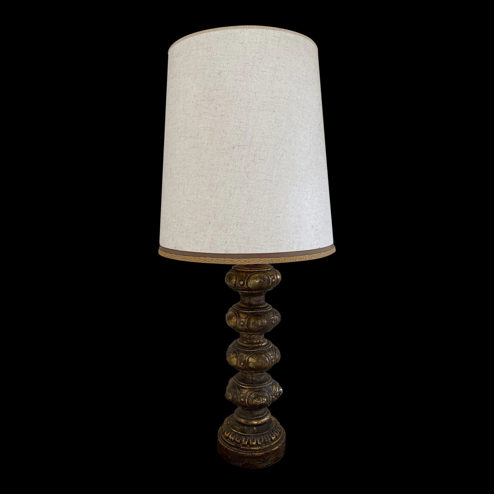 Vintage Oversized Brass Moroccan Style Table Lamp - 5