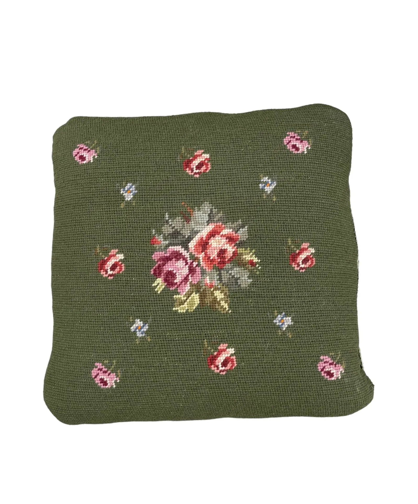 Early 20th Century Antique Needlepoint Footstool - 5