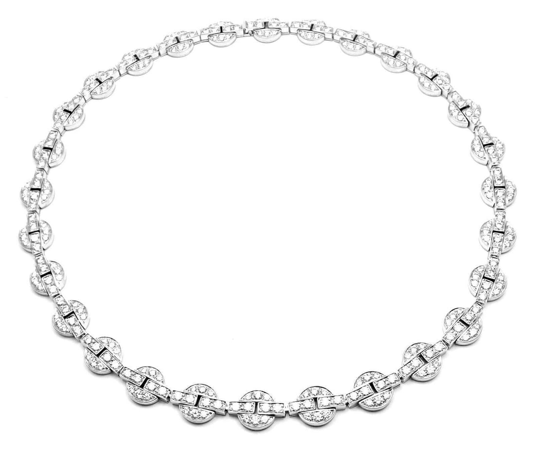 Rare! Authentic Cartier Orissa 18k White Gold Diamond Necklace Certificate Box (1 of 8)