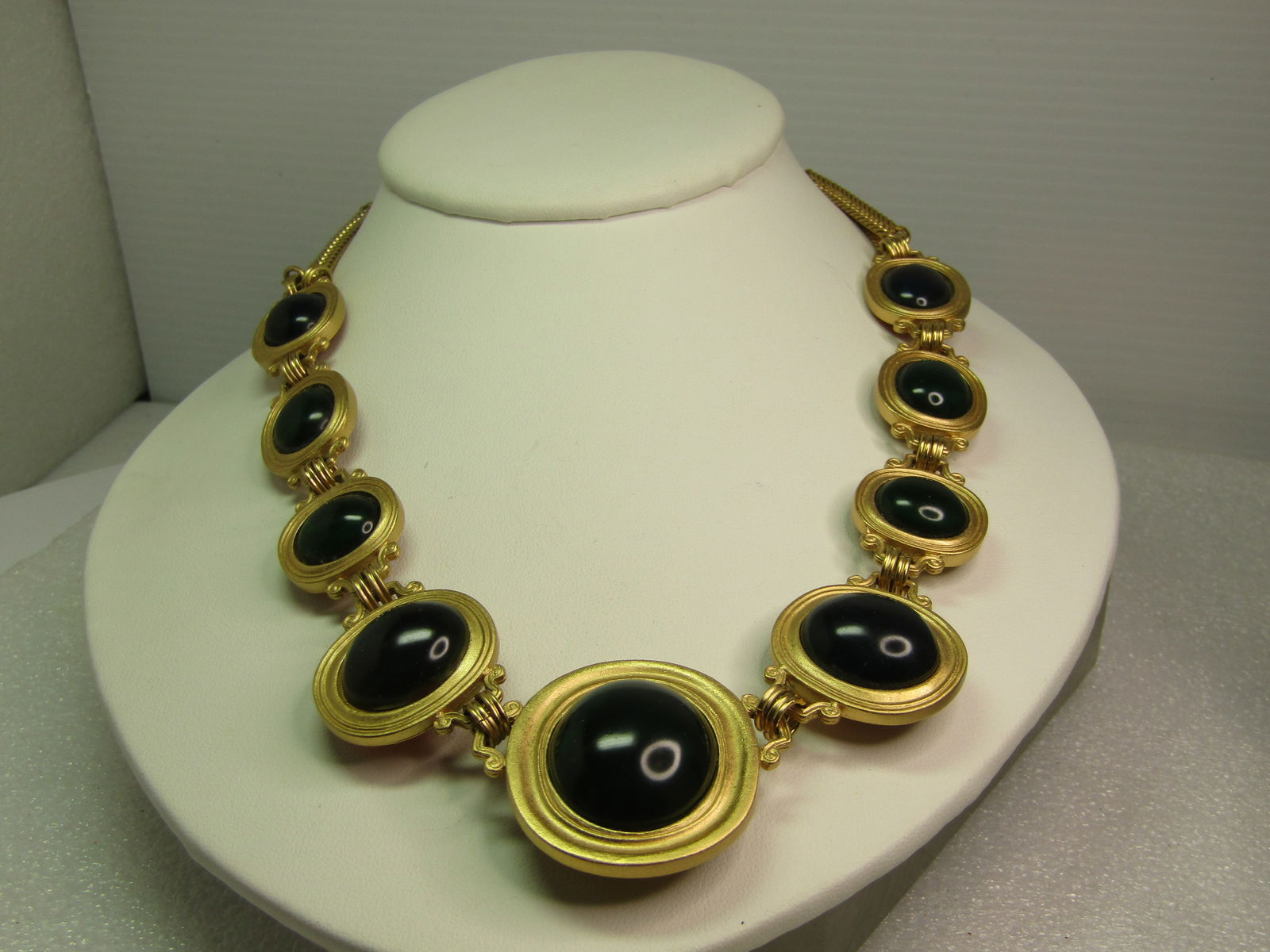 Vintage Red/Green Yves Saint Laurent Necklace, By Robert Goosens, 1980's, 18" - 5