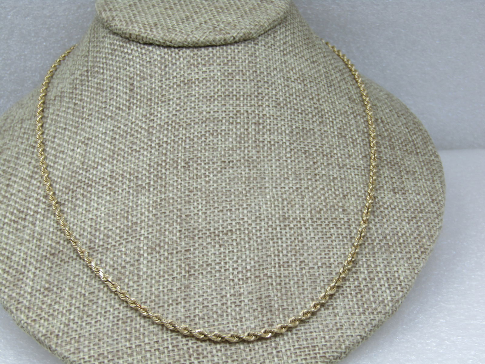 Vintage 10kt Gold Chain Necklace, 20", Yellow Gold, Appx. 2.5mm, Unisex - 2