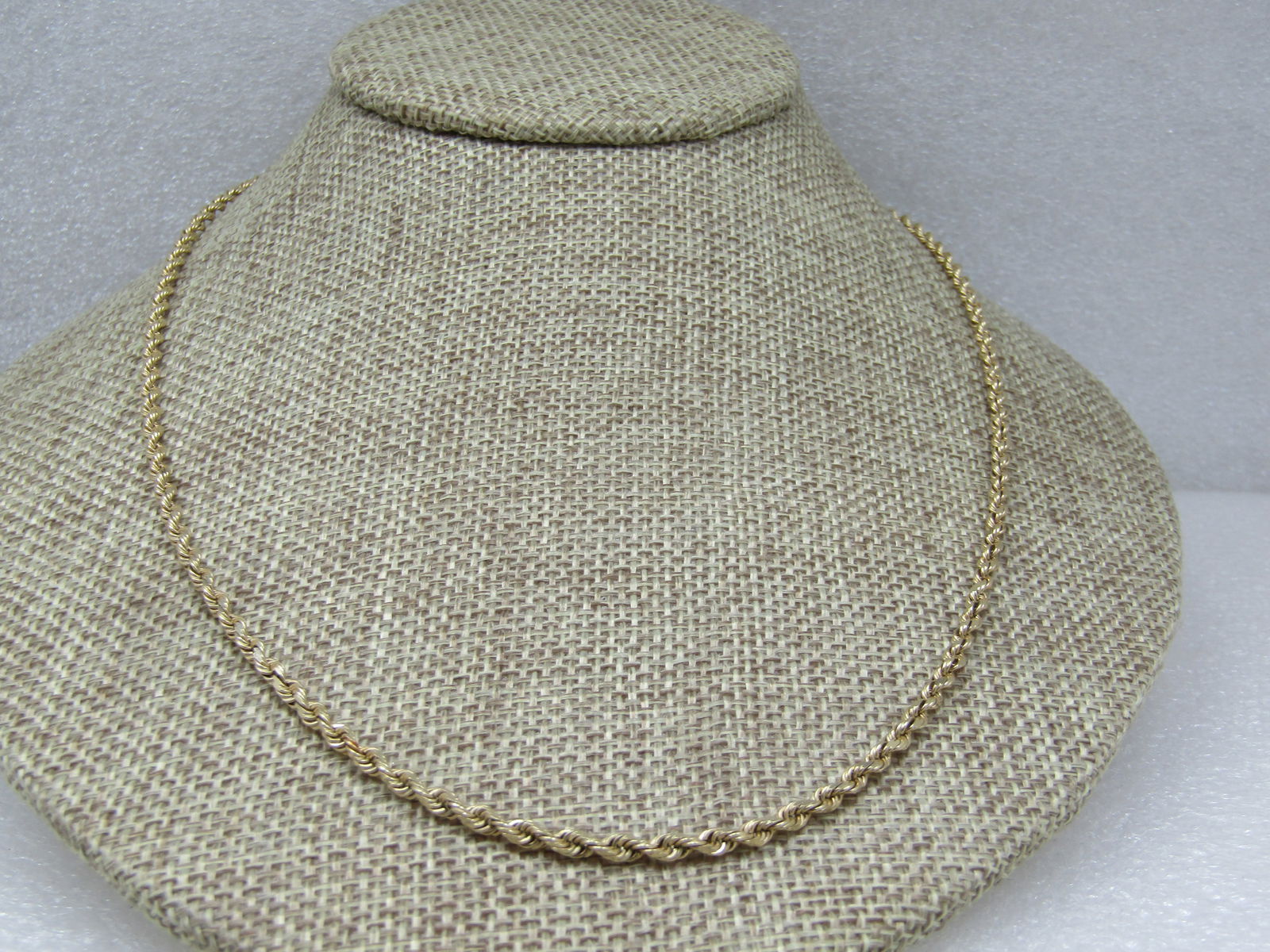 Vintage 10kt Gold Chain Necklace, 20", Yellow Gold, Appx. 2.5mm, Unisex - 4