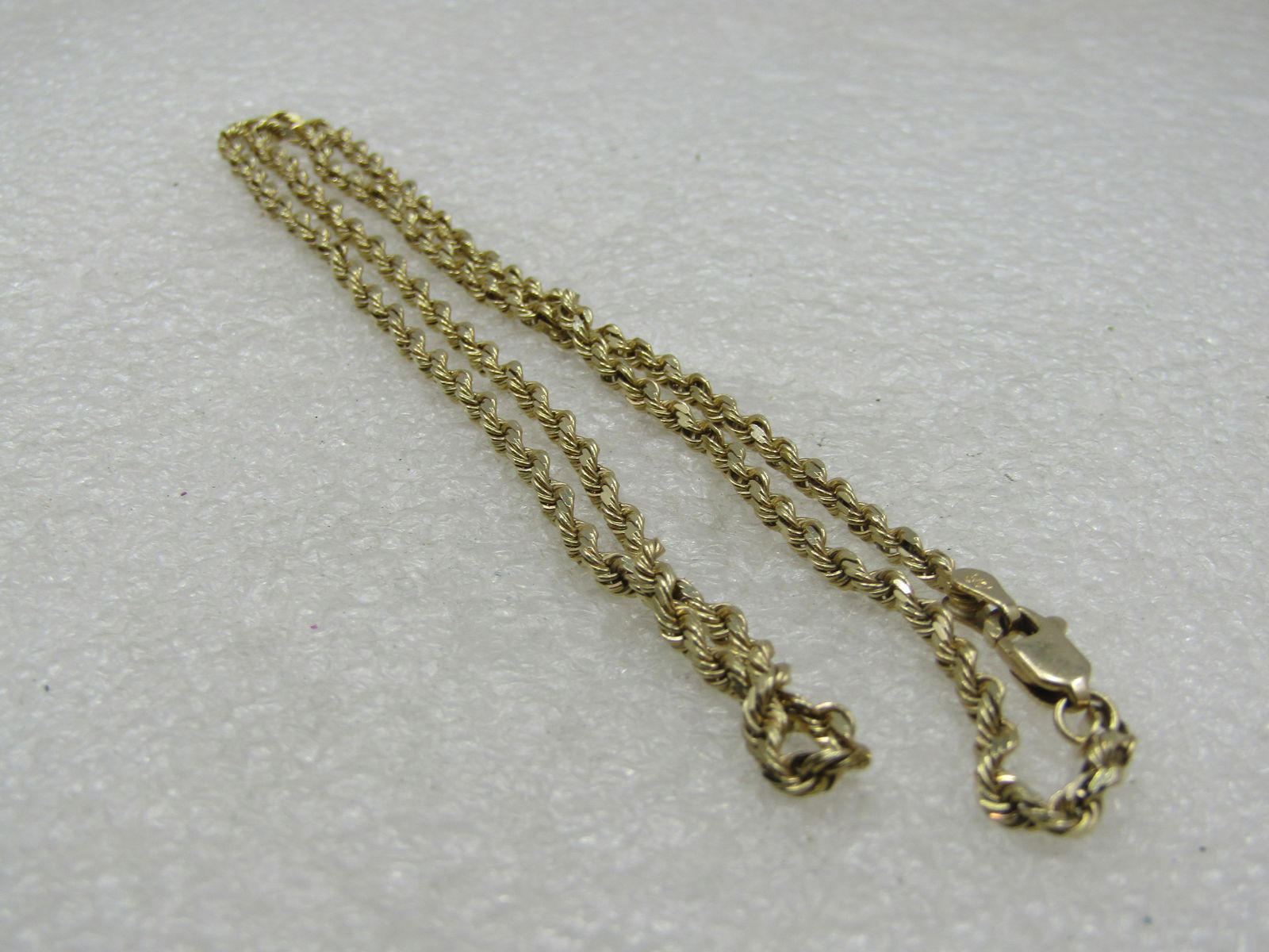 Vintage 10kt Gold Chain Necklace, 20", Yellow Gold, Appx. 2.5mm, Unisex - 8