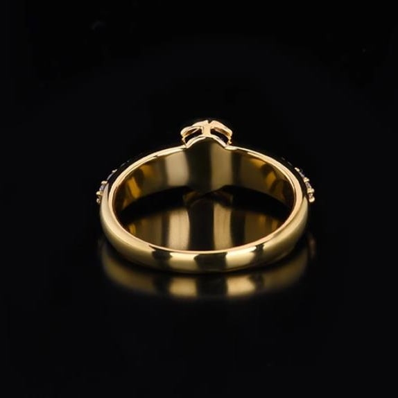 14K GOLD 1.50 CTW NATURAL SAPPHIRE & DIAMOND RING - 2